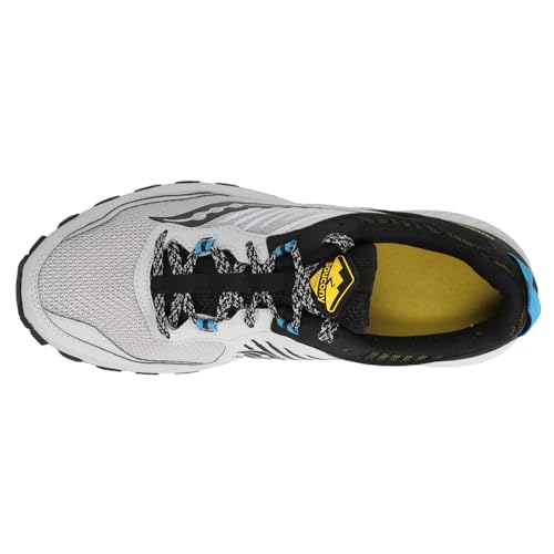 Saucony Men's Excursion TR15 Trail Running Shoe, Fog/Black/Topaz, 10.5