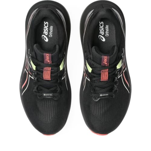ASICS Women's GT-1000 15 GTX Running Shoes, 8, Black/Dark Aubergine