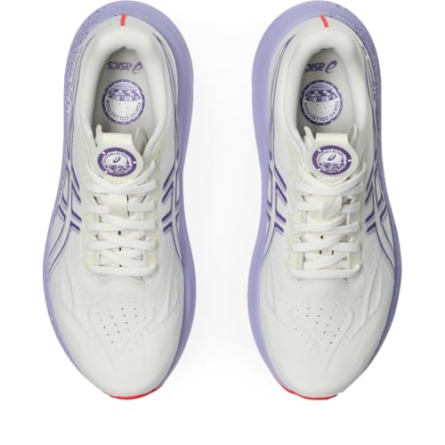 ASICS Women's GT-2000 14 Running Shoes, 13, Cream/EDO Purple