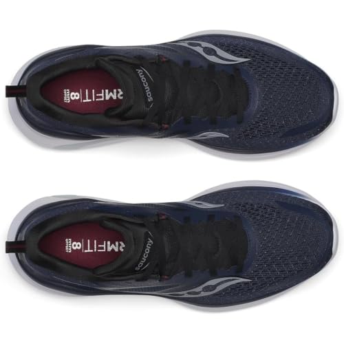 Saucony Men's Omni 22 Sneaker, Navy/Currant, 12