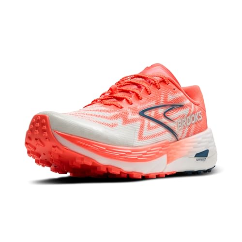 Brooks Women's Catamount 4 Speed Trail Running Shoe - Bit of Blue/Flame/Legion Blue - 7.5 Medium
