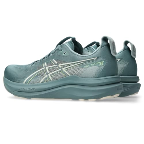ASICS Women's Gel-Kayano 33 Running Shoes, 8, Foggy Teal/Rose DUST