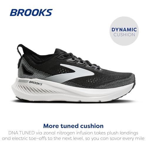 Brooks Women’s Glycerin GTS 23 Supportive Running Shoe - Black/Grey/White - 9 Medium