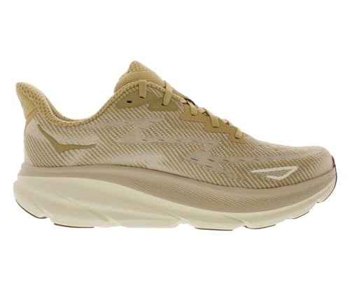 HOKA Clifton 9 Mens Shoes Size 10, Color: Wheat Shifting Sand