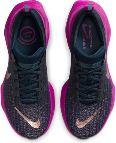 Nike Invincible 3 Women's Road Running Shoes (DR2660-404, Armory Navy/Vivid Grape/Hot Fuchsia/) Size 11.5
