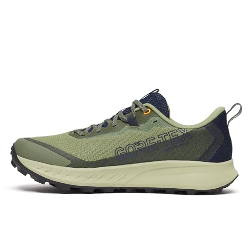 Saucony Women's Peregrine 15 Gore-Tex Waterproof Sneaker, Hemlock/Dusk, 7