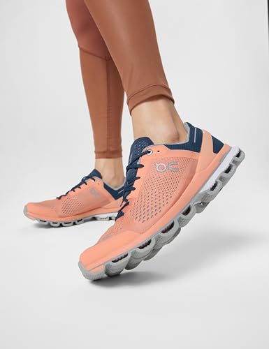 ON Running Women's Cloudsurfer Sneaker Coral Navy 7