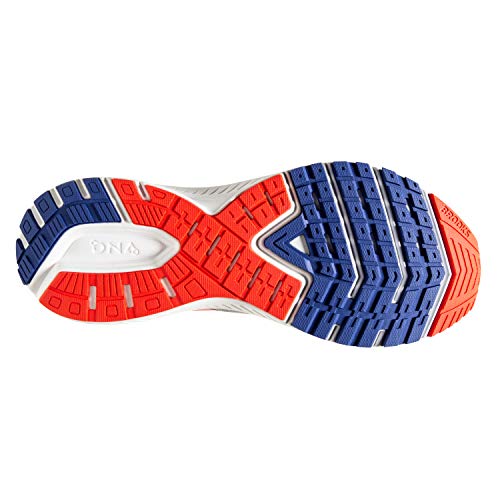 Brooks Mens Ravenna 11 Running Shoe - Grey/Cherry/Mazarine - D - 12.5