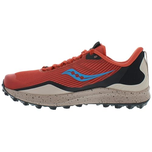 Saucony Men's Peregrine 12 Sneaker, Clay/Loam, 8.5