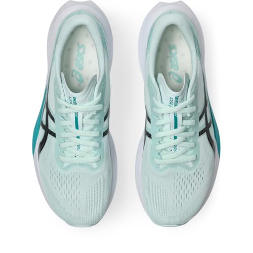 ASICS Women's Magic Speed 4 Running Shoes, 9, Soothing SEA/Black