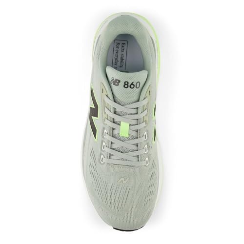 New Balance Men's Fresh Foam X 860 V15 Running Shoe, Lone Star Grey/Afterglow, 10