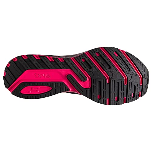 Brooks Men’s Launch 9 Neutral Running Shoe - Black/Pink/Yellow - 12 Medium