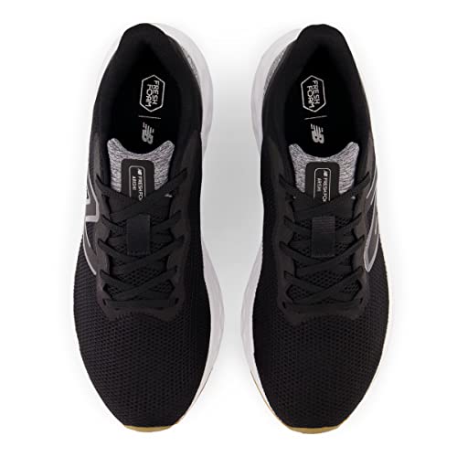 New Balance Men's Fresh Foam Arishi V4 Running Shoe, Black/Silver Metallic/Gum 2, 9