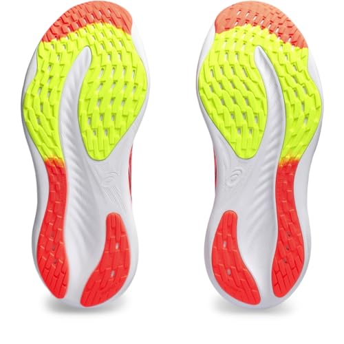 ASICS Women's Gel-Nimbus 26 Running Shoe, 13, Sunrise RED/Pure Silver