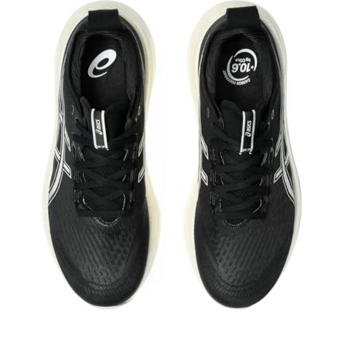 ASICS Men's Gel-Nimbus 27 Running Shoe, 11.5, Black/Lake Grey