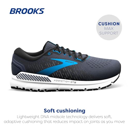 Brooks Men's Addiction GTS 15 Supportive Running Shoe - India Ink/Black/Blue - 14 Medium