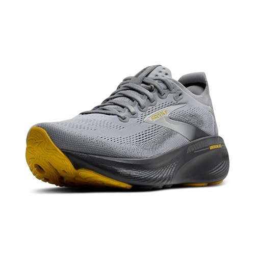 Brooks Men’s Adrenaline GTS 25 Supportive Running & Walking Shoe - Primer Grey/Ebony/Jasmin - 10.5 Medium