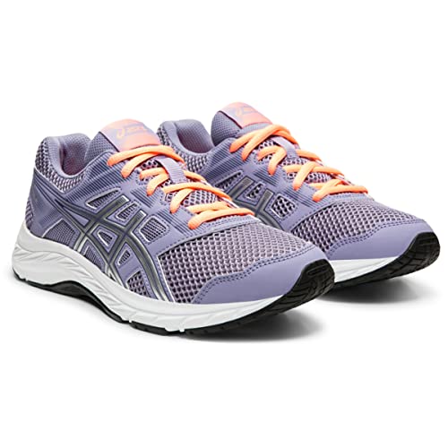 ASICS Kids Girl's Gel-Contend 5 (Big Kid) Ash Rock/Silver 6.5 Big Kid