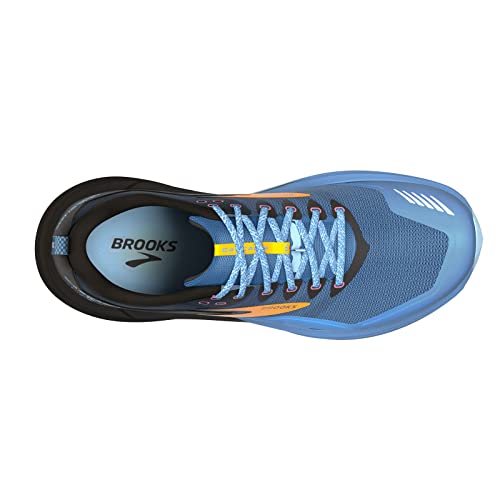 Brooks Women's Cascadia 16 Trail Running Shoe - Blue/Black/Yellow - 7.5 Medium