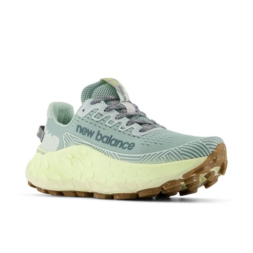 New Balance Women's Fresh Foam X More Trail V3Trail Running Shoe, Salt Marsh/Clay ASH/Limelight, 8.5