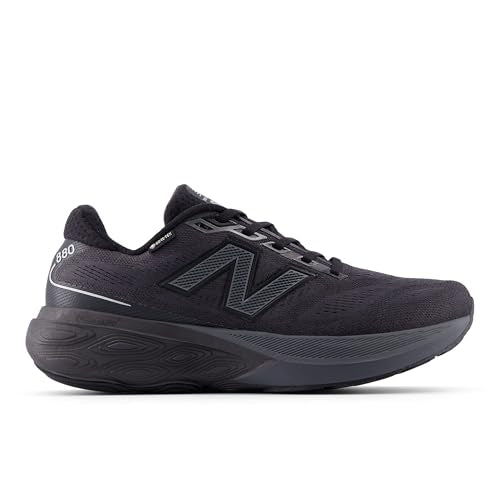 New Balance Men's Fresh Foam X 880 V15 Gore-TEX Running Shoe, Black/Castlerock/Silver Metallic, 11 M