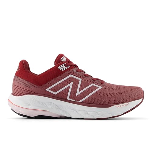 New Balance Women's Fresh Foam X 860 V14 Running Shoe, Washed Burgundy/Monarch Burgundy/Pink Granite, 9 M