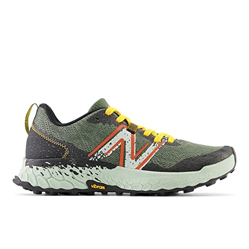 New Balance Men's Fresh Foam X Hierro V7 Trail Running Shoe, Deep Olive Green/Black, 8.5 W