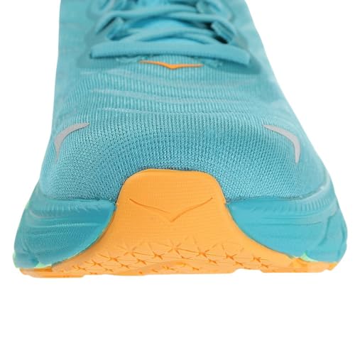 HOKA ONE ONE Mens Arahi 6 Textile Ocean Mist Lime Glow Trainers 8 US