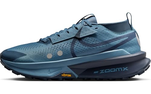 Nike Zegama 2 Men's Trail Running Shoes (FD5190-006, Smokey Blue/Metallic Platinum/Armory Navy) Size 6