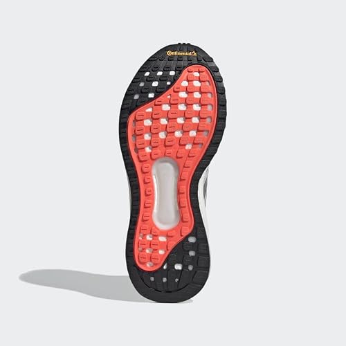 adidas Womens Solar Glide 4 ST Halo Silver/Crystal White/Solar Red 8