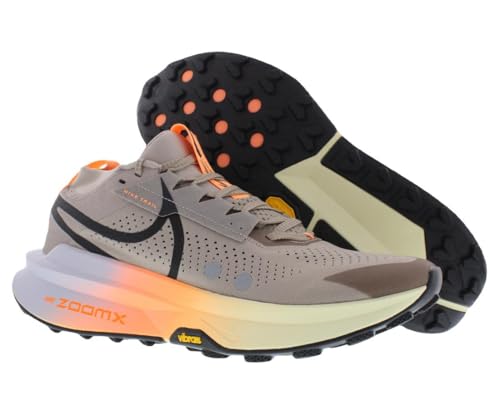 Nike Zoomx Zegama Trail 2 Unisex Shoes Size 11, Color: Taupe/Black/Ghost/Alabaster