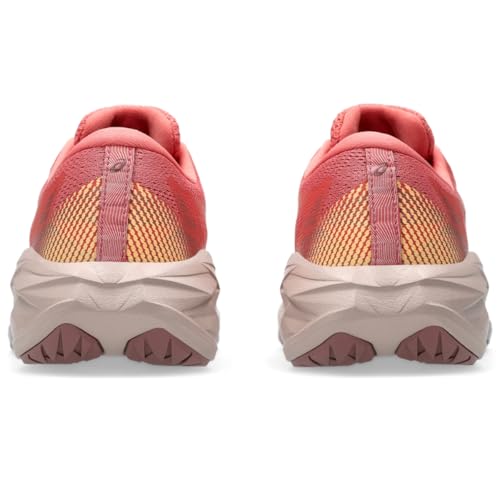 ASICS Kid's NOVABLAST 5 Grade School Running Shoe, 2, Dark Pink Clay/Rubble RED