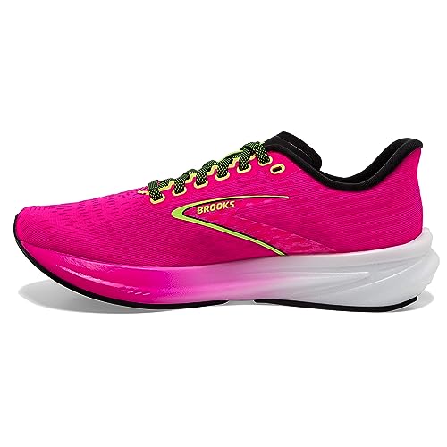 Brooks Women’s Hyperion Neutral Running Shoe - Pink Glo/Green/Black - 6 Medium