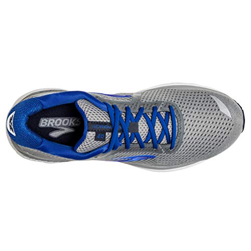 Brooks Mens Adrenaline GTS 20 Running Shoe - Grey/Blue/Navy - D - 11.0