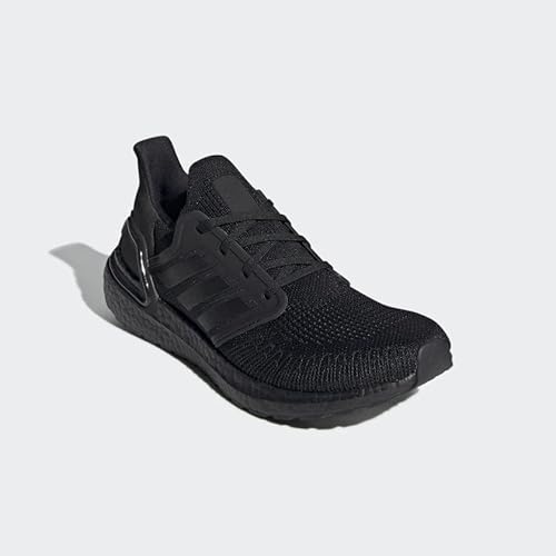 adidas Men's Ultraboost 20 Running Shoe, Black/Black/Solar Red, 7 M US