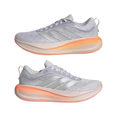 adidas Women's Response Pace Running, Dash Grey/Silver Metallic/Beam Orange, 8