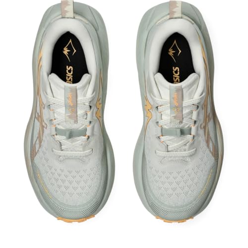 ASICS Women's Trabuco Max 4 Running Shoe, 10, Cream/Dusty Steppe