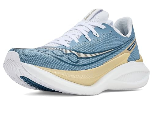 Saucony Women's Endorphin Pro 5 Sneaker, Storm/Gilded, 11.5
