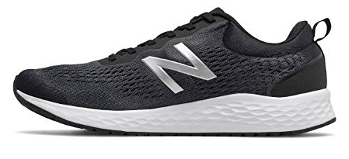 New Balance Men's Fresh Foam Arishi V3 Running Shoe, Black/Orca/Silver Metallic, 11 X-Wide