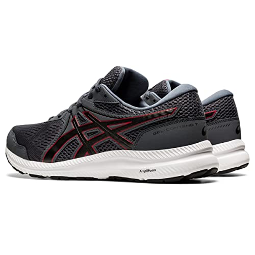 ASICS Men's Gel-Contend 7 Carrier Grey/Classic Red Running Shoe 9 M US