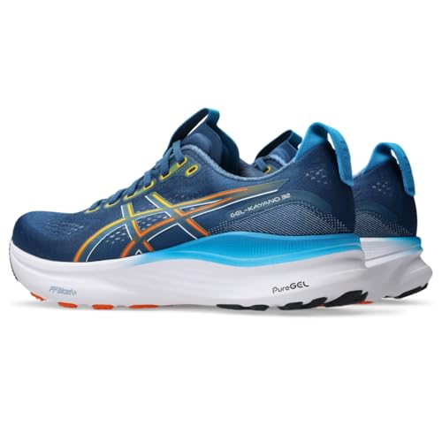 ASICS Men's Gel-Kayano 32 Running Shoes, 9.5, Twilight Blue/ANZU