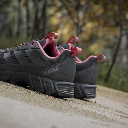 adidas Women's Terrex Rockadia Trail Running, Carbon/Black/Pure Turbo, 9