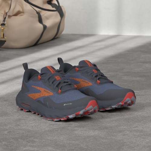 Brooks Women’s Cascadia 17 GTX Waterproof Trail Running Shoe - Navy/Bittersweet/Peacoat - 12 Medium