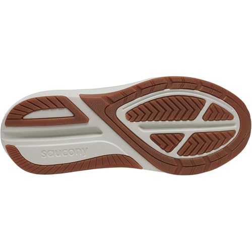 Saucony Men's Echelon 10 Sneaker, Birch/Gum, 10.5 Wide