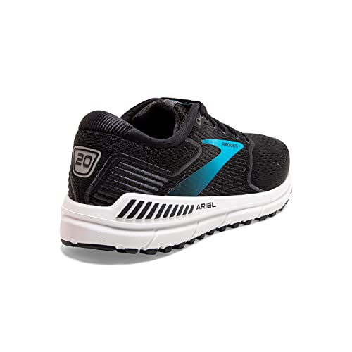 Brooks Women's Ariel '20 Running Shoe - Black/Ebony/Blue - 7 Medium
