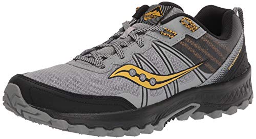 Saucony Men's Excursion TR14 Trail Running Shoe, Grey/Gold, 10