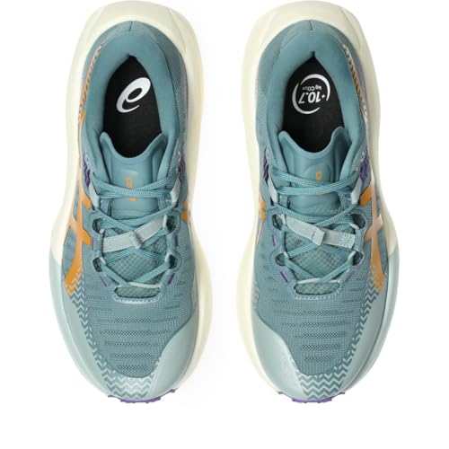 ASICS Women's Trabuco MAX 5 Running Shoes, 7.5, Foggy Teal/Radiant Amethyst