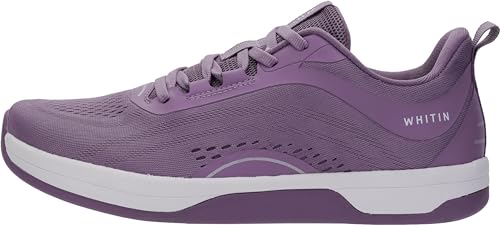 WHITIN Women's Zero Drop Width Wide Toe Box Road Running Shoes Size 8 Comfortable Slip Resistant Training Tennis Walking Sneaker Female 39 Purple