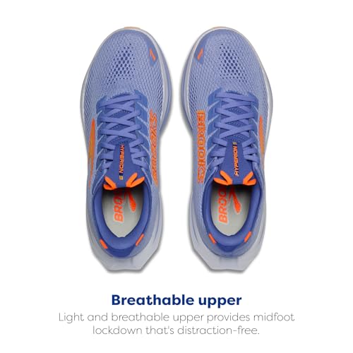 Brooks Womens Hyperion 3 Blue Heron/Orange/White 7.5 B - Medium