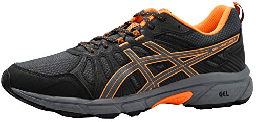 ASICS Men's Gel-Venture 7 Running Shoes, 9XW, Graphite Grey/Shocking Orange